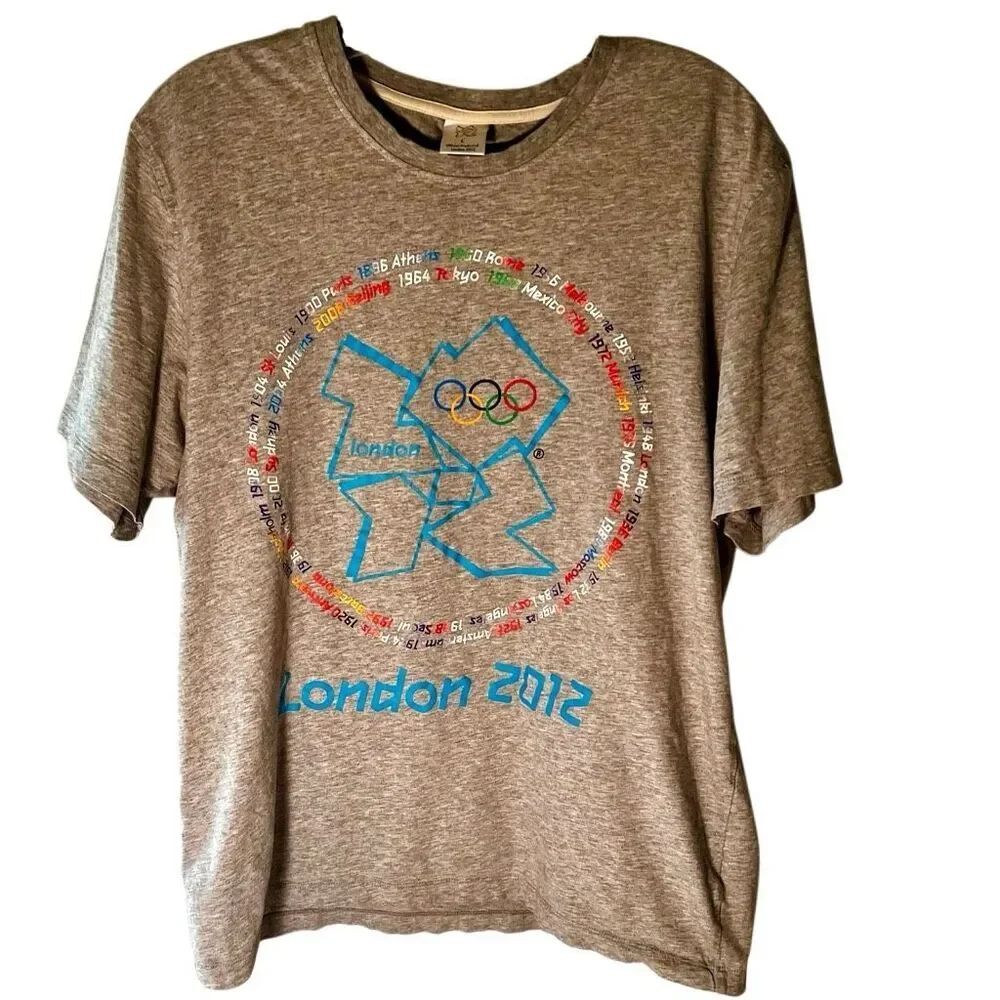 LONDON 2012 SUMMER OLYMPIC GAMES GRAY SS T SHIRT SIZE S